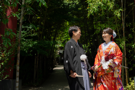 良いお天気に恵まれて、来宮神社で結婚式を挙げて本当によかったです！！
