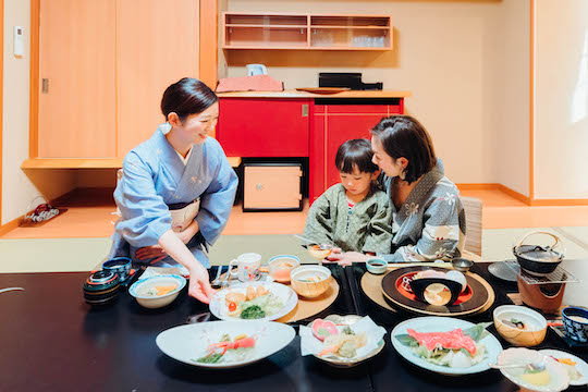 お子様も安心のお部屋食